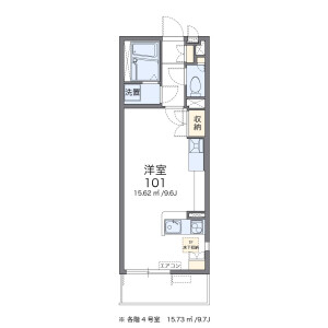 1R Mansion in Akatsukicho - Moriguchi-shi Floorplan