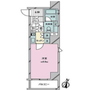 1K {building type} in Ebisu - Shibuya-ku Floorplan