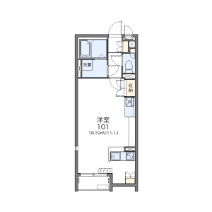 1R Apartment in Sakuragi - Chiba-shi Wakaba-ku Floorplan