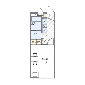 1K Apartment in Nishiki - Nagasaki-shi Floorplan