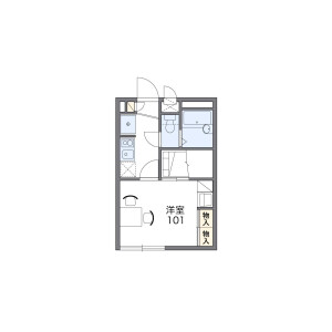 1K Mansion in Takagamine kaminocho - Kyoto-shi Kita-ku Floorplan