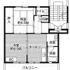 2DK Apartment to Rent in Suzaka-shi Floorplan