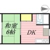 1DK Apartment to Rent in Kokubunji-shi Floorplan