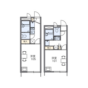 1K Apartment in Shiinokimachi - Nagasaki-shi Floorplan
