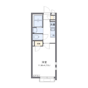 新宿区西落合-1K公寓 楼层布局