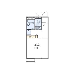 1K Apartment in Horinochi - Suginami-ku Floorplan