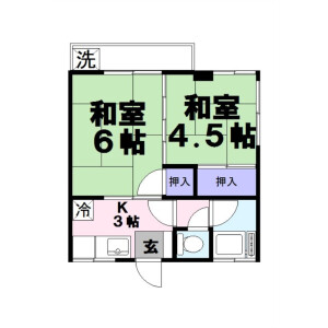 2K Mansion in Ayase - Adachi-ku Floorplan