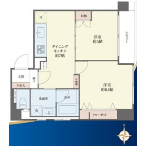 2DK {building type} in Higashiueno - Taito-ku Floorplan