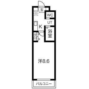 1K Mansion in Hane nishi - Okazaki-shi Floorplan