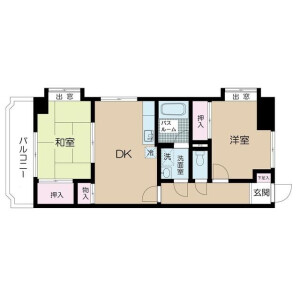 2DK Mansion in Niizo - Toda-shi Floorplan
