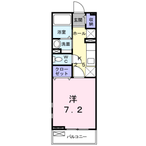 1K Apartment in Nishiarai - Adachi-ku Floorplan