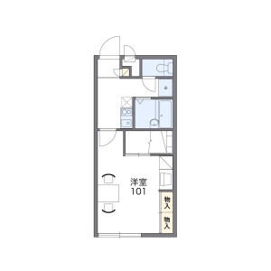1K Mansion in Kanagusuku - Naha-shi Floorplan