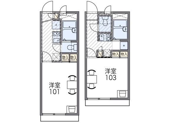 1K Apartment to Rent in Osaka-shi Nishiyodogawa-ku Floorplan