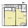 2DK Apartment to Rent in Shinjuku-ku Floorplan