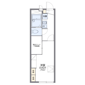 1K Apartment in Kunimidai - Kizugawa-shi Floorplan