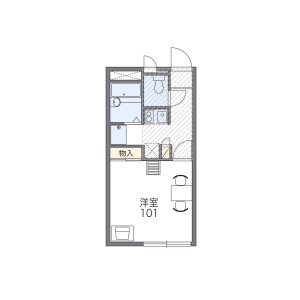 1K Apartment in Tatemachi - Hachioji-shi Floorplan