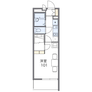 1K Mansion in Shiginonishi - Osaka-shi Joto-ku Floorplan