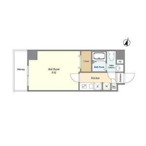 1K Mansion in Ukima - Kita-ku Floorplan