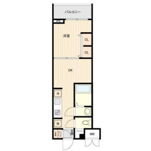1DK Mansion in Yoga - Setagaya-ku Floorplan