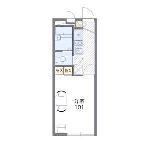 1K Apartment in Kawagishi - Toda-shi Floorplan