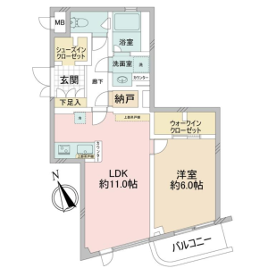 1LDK {building type} in Nishiwaseda(sonota) - Shinjuku-ku Floorplan