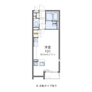 1R Apartment in Kobuchi - Kasukabe-shi Floorplan