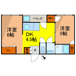 2DK Mansion in Mukojima - Sumida-ku Floorplan