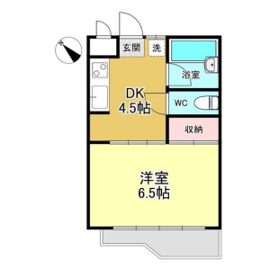 1DK Mansion in Sawatari - Yokohama-shi Kanagawa-ku Floorplan