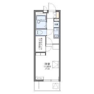 1K Mansion in Suzukicho - Kodaira-shi Floorplan