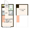 1R Apartment to Rent in Kita-ku Floorplan