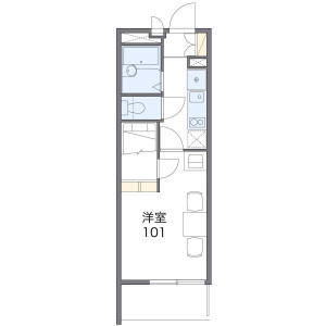 1K Mansion in Chidori - Nagoya-shi Minato-ku Floorplan