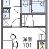 大阪市城东区出租中的1K公寓 房屋布局