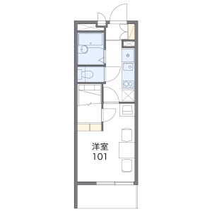 1K Mansion in Shiginohigashi - Osaka-shi Joto-ku Floorplan