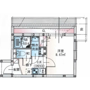 1K Apartment in Shimomeguro - Meguro-ku Floorplan