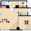 1LDK Apartment to Rent in Sagamihara-shi Midori-ku Floorplan