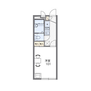 1K Apartment in Saginumadai - Narashino-shi Floorplan