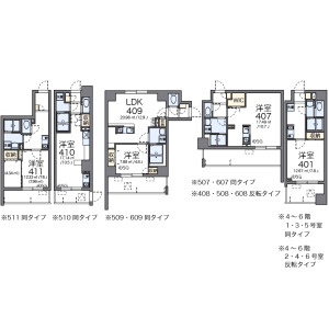 1K Mansion in Uchiyama - Nagoya-shi Chikusa-ku Floorplan