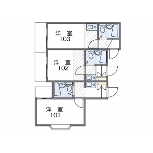 1K Apartment in Nishirokugo - Ota-ku Floorplan
