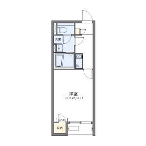 1K Apartment in Jiromaru - Fukuoka-shi Sawara-ku Floorplan