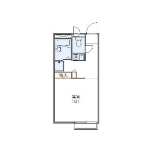 1K Apartment in Inabajicho - Nagoya-shi Nakamura-ku Floorplan
