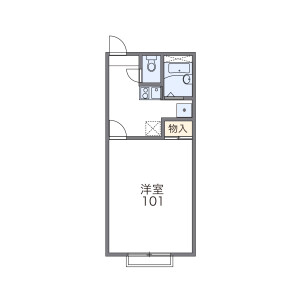 1K Apartment in Mita - Minato-ku Floorplan