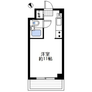 1R Mansion in Tsurumichuo - Yokohama-shi Tsurumi-ku Floorplan