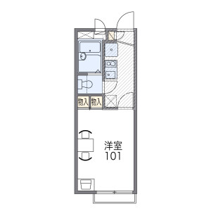 1K Apartment in Koshien 9-bancho - Nishinomiya-shi Floorplan