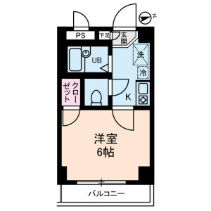 1K Mansion in Minamiazabu - Minato-ku Floorplan