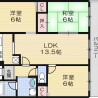 3LDK Apartment to Rent in Ibaraki-shi Floorplan