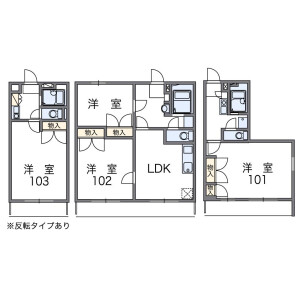 1K Mansion in Shimosawadori - Kobe-shi Hyogo-ku Floorplan
