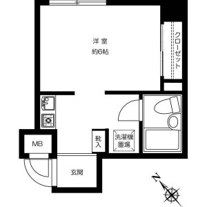 1R Mansion in Takashimadaira - Itabashi-ku Floorplan