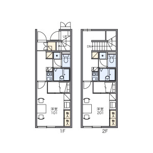 1K Apartment in Kamimaki - Ina-shi Floorplan