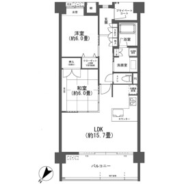 2LDK {building type} in Kinugawaonsenohara - Nikko-shi Floorplan