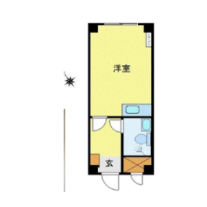 1R {building type} in Shakujiimachi - Nerima-ku Floorplan